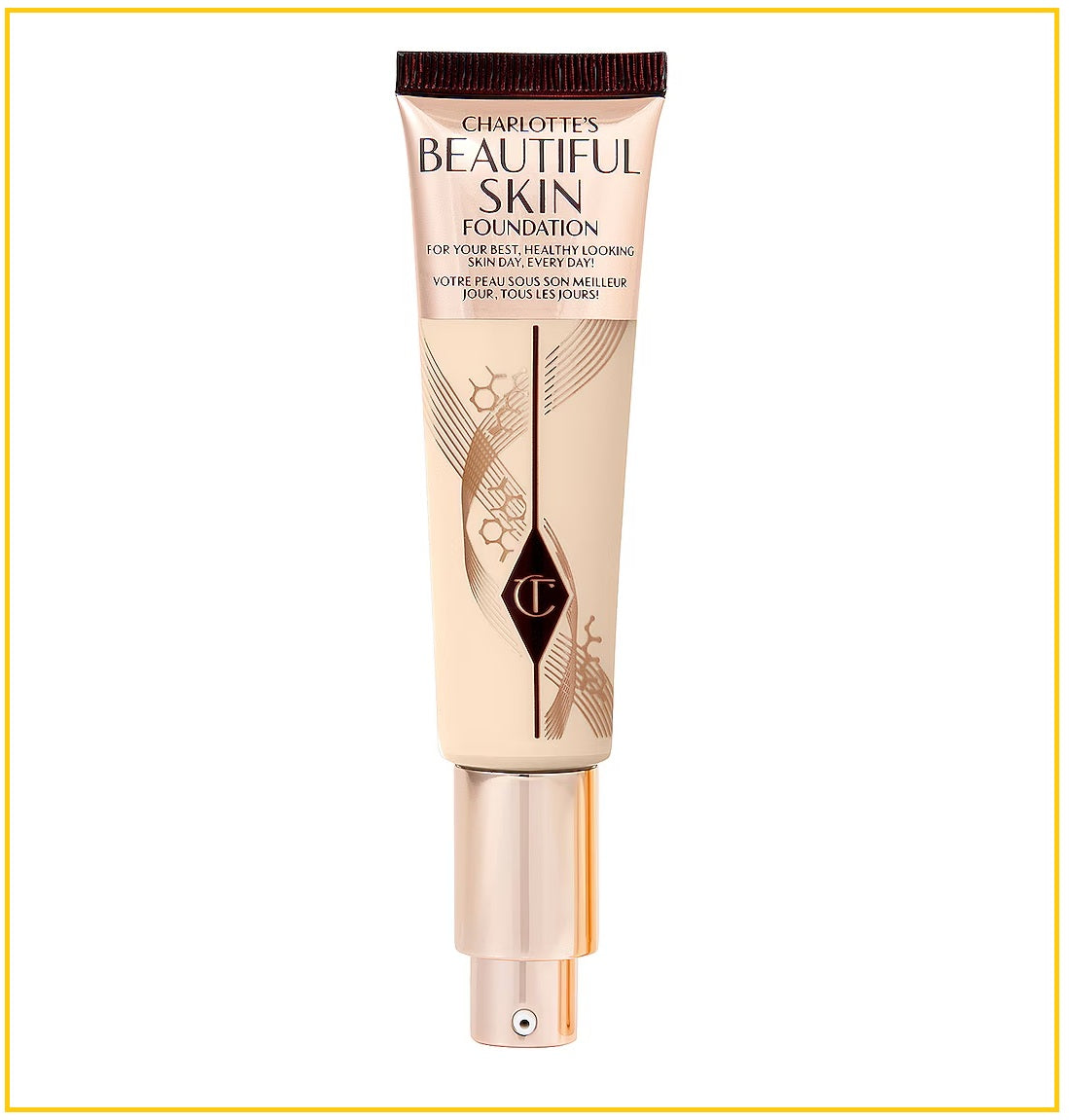 CHARLOTTE TILBURY 夏洛特水光肌粉底液 CT BEAUTIFUL SKIN MEDIUM COVERAGE LIQUID FOUNDATION WITH HYALURONIC ACID #1N / #2N / #3N 30ML