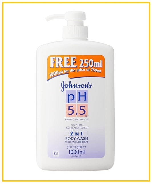 JOHNSON'S 強生二合一沐浴露 2 IN 1 PH 5.5 BODYWASH 1000ML