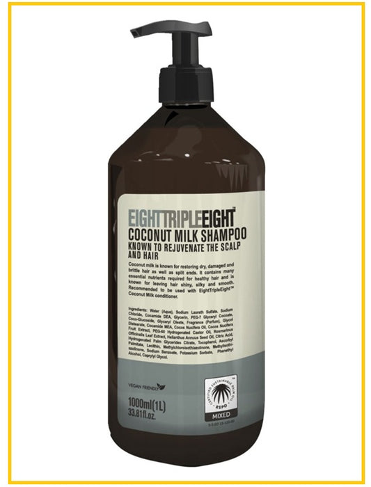 TRIPLE EIGHT Coconut Milk Shampoo 1000ML