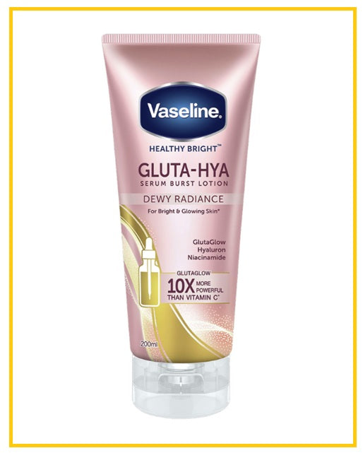 VASELINE 凡士林身體乳玫瑰味 HEALTHY BRIGHT GLUTA-HYA SERUM BURST LOTION DEWY RADIANCE 200ML