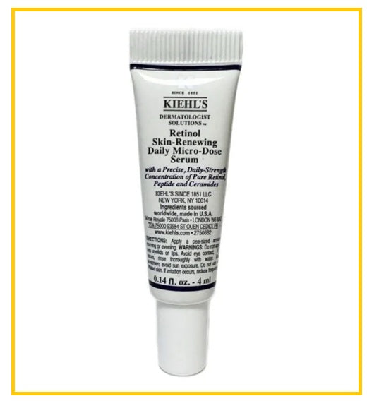 KIEHL'S 科顏氏A醇精華乳小樣 KIEHLS RETINOL SKIN-RENEWING DAILY MICRO-DOSE SERUM 4ML