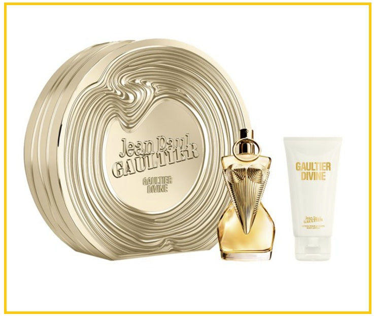 JEAN PAUL GAULTIER 高緹耶黃金聖女濃香水身體乳套裝 DIVINE EAU DE PARFUM & LOTION POUR LE CORPS BODY LOTION DUO SET