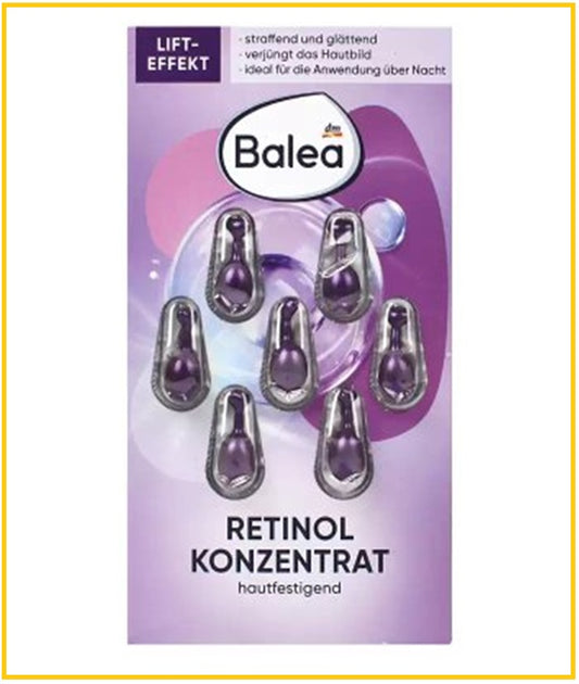 BALEA 芭樂雅視黃醇夜間修復再生精華膠囊7粒紫色 RETINOL CONCENTRATE 7 PIECES