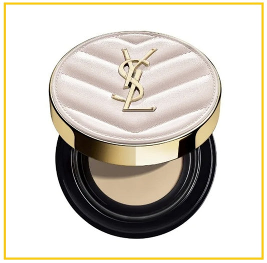 YVES SAINT LAURENT 聖羅蘭粉紅皮革氣墊 YSL TOUCHE ECLAT GLOW PACT CUSHION HIGH COVER MESH FOUNDATION SPF23 #B10 / #B20 / #BR20 12G