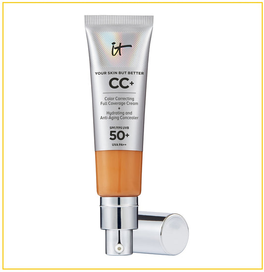 IT COSMETICS 依科美銀管CC霜 YOUR SKIN BUT BETTER CC+ SPF50+ #TAN RICH / #TAN WARM / #NEUTRAL RICH / #NEUTRAL DEEP 32ML