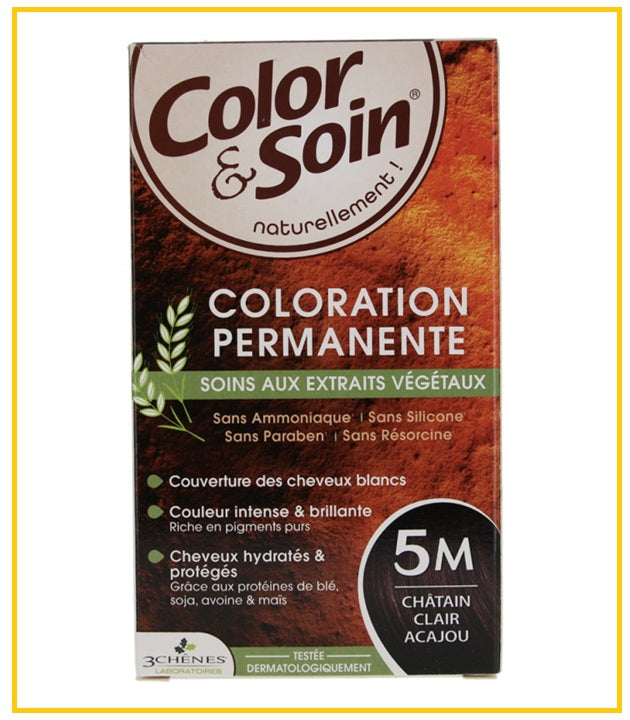 3CHENES 三橡樹植物染髮劑 COLOR & SOIN HAIR COLOUR #1N / #4M / #3N / #4B / #5G / #4A / #5N / #5M / #4G / #6G / #5GM / #4N / #5B / #7GC 135ML