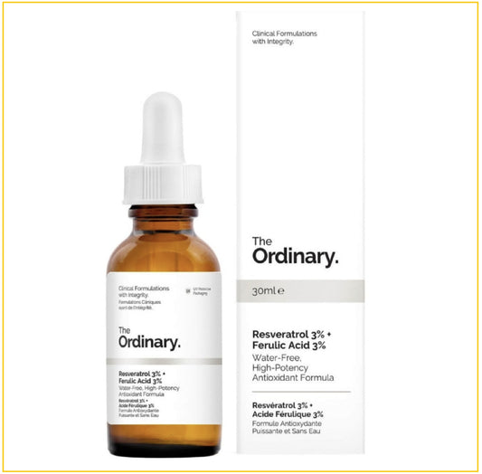 THE ORDINARY 3%白藜蘆醇+3%阿魏酸抗氧化精華 RESVERATROL 3% + FERULIC ACID 3% 30ML