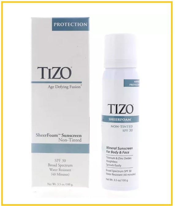 TIZO 防曬噴霧 SHEER FOAM BODY AND FACE NON-TINTED SPF30 100G