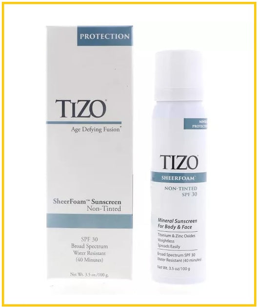 TIZO 防曬噴霧 SHEER FOAM BODY AND FACE NON-TINTED SPF30 100G