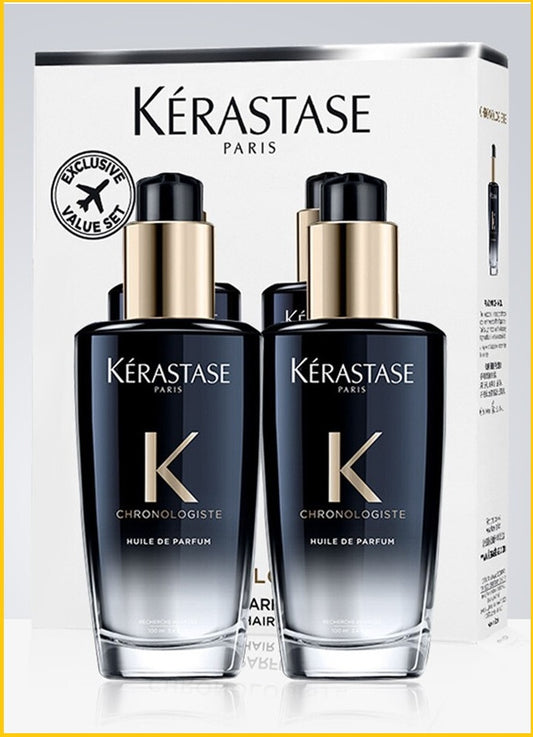 KERASTASE 卡詩黑鑽逆時光至臻香氛修護精華套裝 CHRONOLOGISTE HUILE DE PARFUM HAIR FRAGRANCE OIL DUO SET 100ML X2