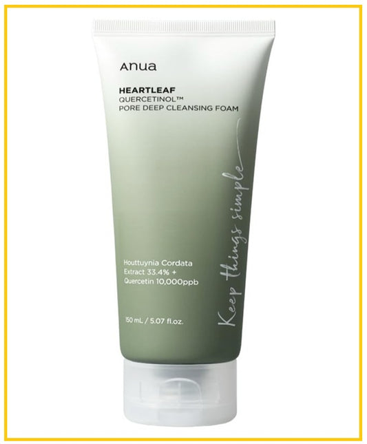 ANUA 魚腥草槲皮素毛孔深清潔膚乳 HEARTLEAF QUERCETINOL PORE DEEP CLEANSING FOAM 150ML