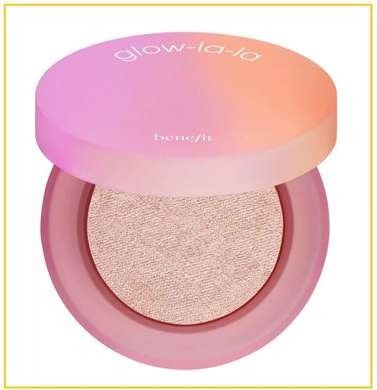 BENEFIT COSMETICS 貝玲妃高光粉餅 GLOW LA LA HIGHLIGHT POWDER ULTA BEAUTY #AURORA 3G