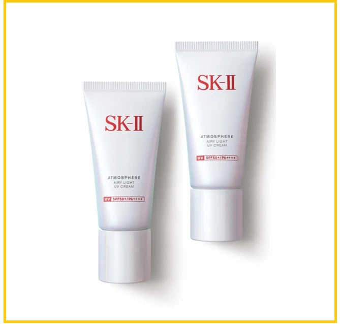 SK-II 輕透淨潤空氣防曬霜兩件套裝 SK2 ATMOSPHERE AIRY LIGHT UV CREAM UV SPF50+ PA++++ DUO SET 30G X2