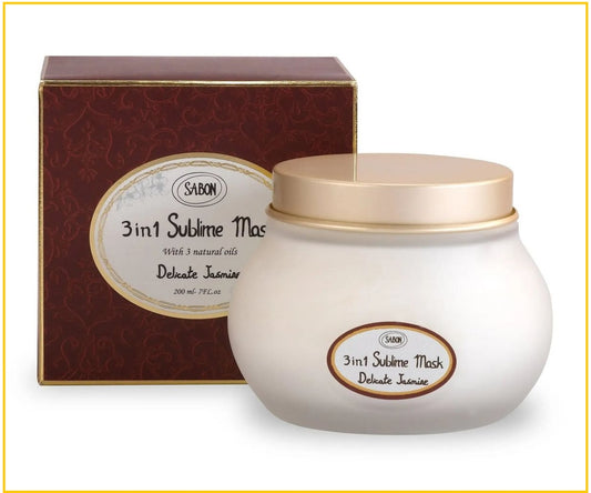 SABON 嬌貴茉莉全效極緻深層修護髮膜 HAIR SUBLIME MASK 3 IN 1 JASMINE 200ML