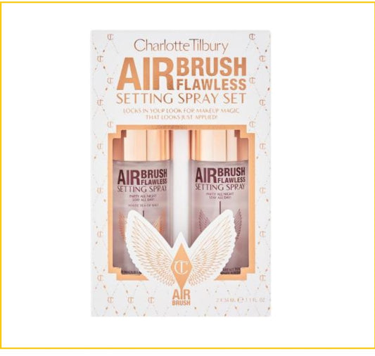 CHARLOTTE TILBURY CT AIRBRUSH FLAWLESS SETTING SPRAY DUO SET 35ML X2 定妝噴霧兩件套裝