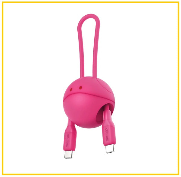 MOMAX X GUNDAM 哈囉充電線全球定位器 PINPOP HARO CHARGING CABLE WITH FIND MY GPS #BLUE (BR7GDB) / #PINK (BR7GDP)