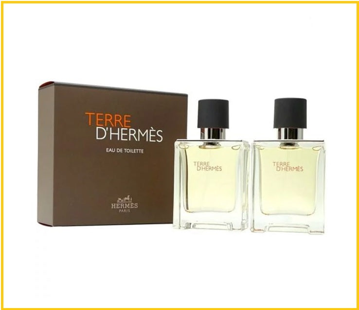 HERMES 愛馬仕大地男士淡香水套裝 TERRE D'HERMES EAU DE TOILETTE DUO SET 50ML X2