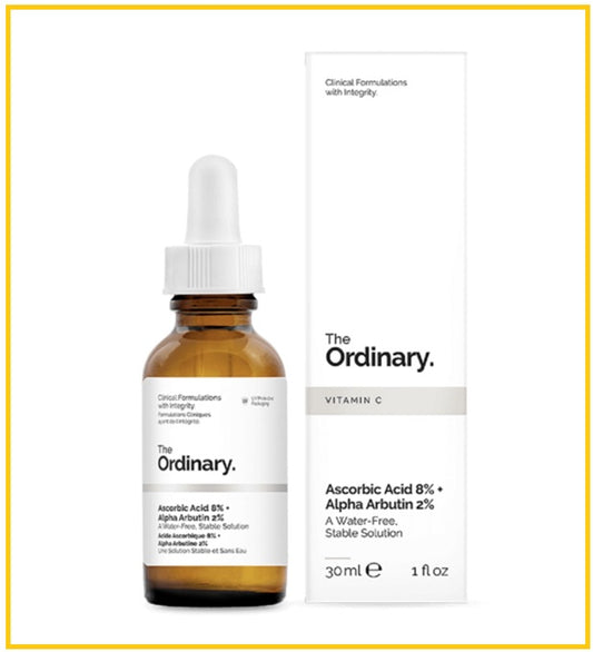 THE ORDINARY 抗壞血酸熊果苷VC美白精華 ASCORBIC ACID 8% + ALPHA ARBUTIN 2% 30ML