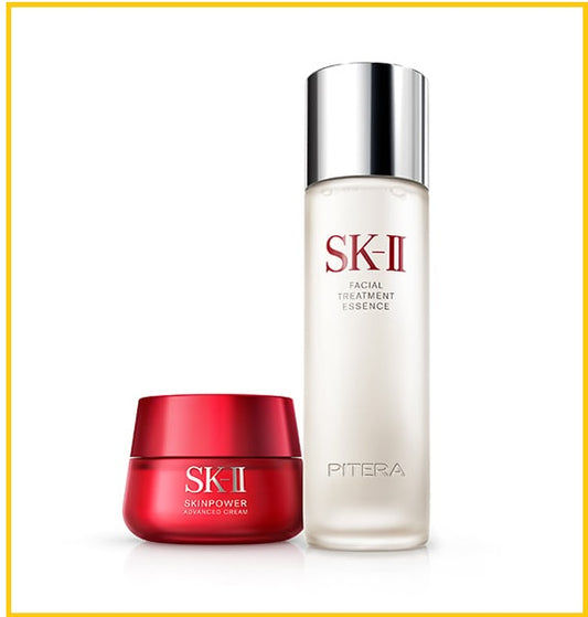 SK-II 神仙水及滋潤大紅瓶面霜套裝 SK2 FACIAL TREATMENT ESSENCE & SKINPOWER CREAM DUO SET
