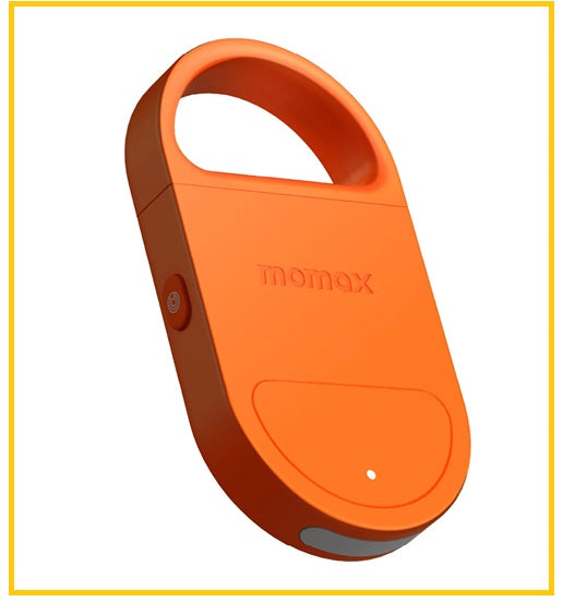 MOMAX Rechargeable Anti-Theft Personal Alarm with Find My Locator PINBUZZ #BLACK / #ORANGE / #WHITE BR17D / BR17M / BR17W
