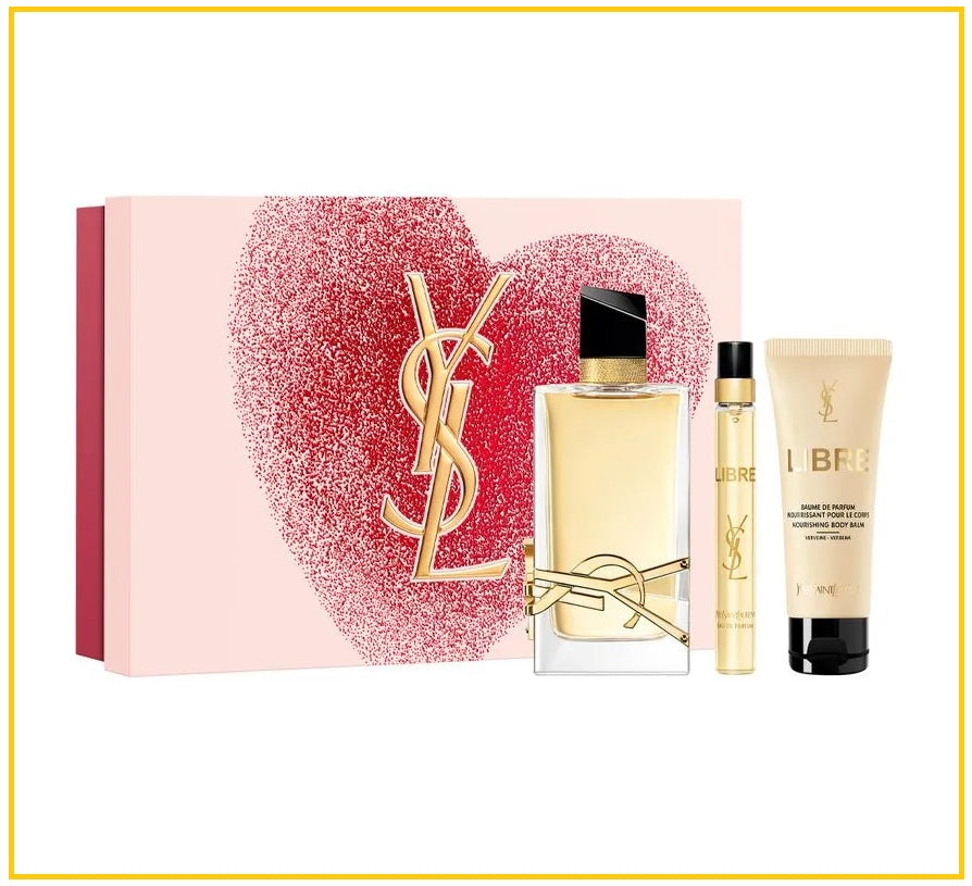 YVES SAINT LAURENT 聖羅蘭自由之水三件套裝 YSL LIBRE FEMININO PERFUME KIT SET
