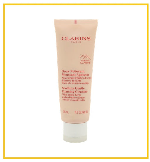 CLARINS 嬌韻詩舒緩泡沫潔面奶粉色 SOOTHING GENTLE FOAMING CLEANSER DRY SKIN 125ML
