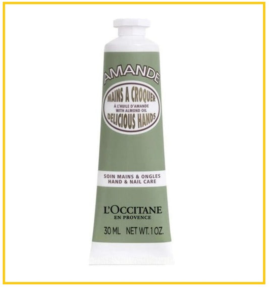 L'OCCITANE 歐舒丹杏仁護手霜 LOCCITANE ALMOND OIL DELICIOUS MOISTURIZING HAND CREAM 30ML