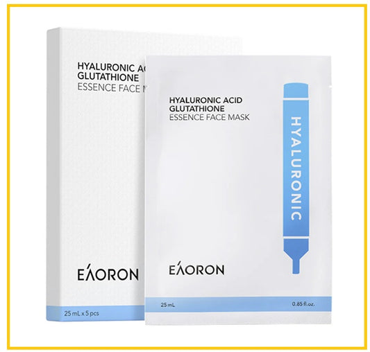EAORON 玻尿酸甘肽精華白色面膜 HYALURONIC ACID COLLAGEN HYDRATING FACE MASK 25ML X5
