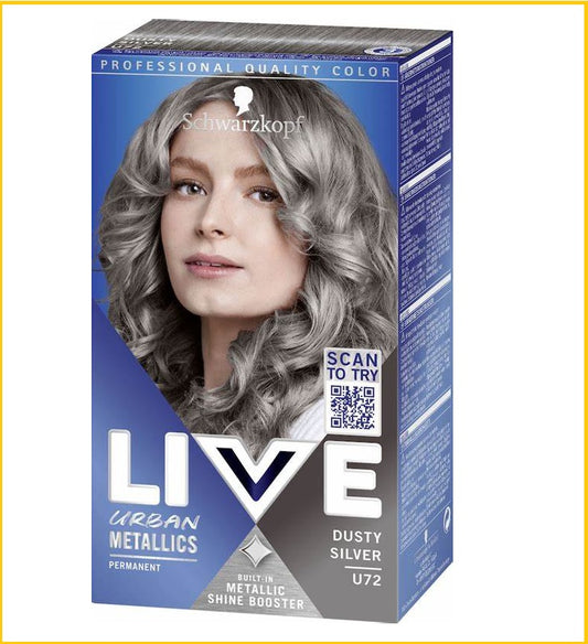 SCHWARZKOPF 施華蔻染髮膏鉛筆灰 LIVE #U72 DUSTY SILVER