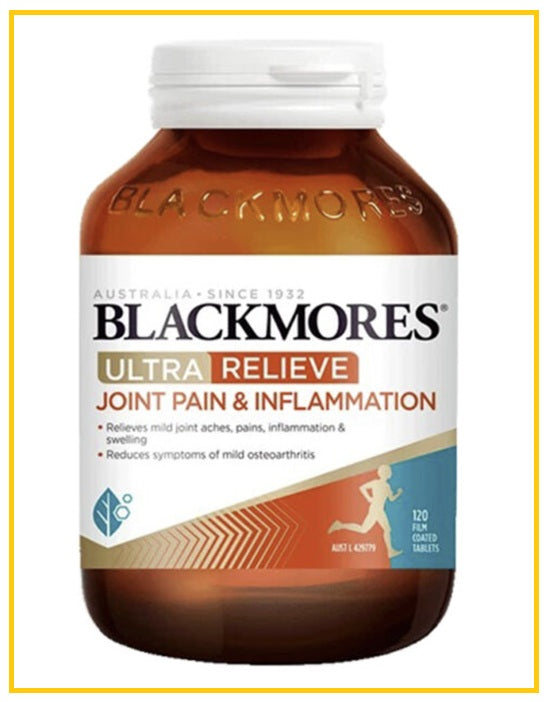 BLACKMORES 澳佳寶關節三合一配方葡萄糖胺120粒高配版 ULTRA RELIEVE JOINT PAIN & INFLAMMATION 120 TABLETS