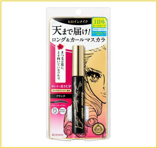 KISS ME 花漾美姬超級防水纖長激翹睫毛液 KISSME HEROINE MAKEUP LONG & CURL UP MASCARA SUPER WATERPROOF #01 BLACK 6G
