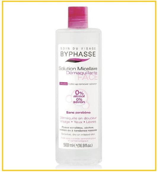 BYPHASSE 蓓昂斯無添加深層保濕4合1卸妝潔膚水 SOLUTION MICELLAIRE DEMAQUILLANTE 500ML