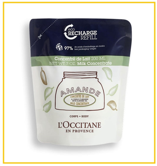 L'OCCITANE 歐舒丹甜扁桃身體乳補充裝 LOCCITANE ALMOND CONCENTRATED MILK REFILL 200ML