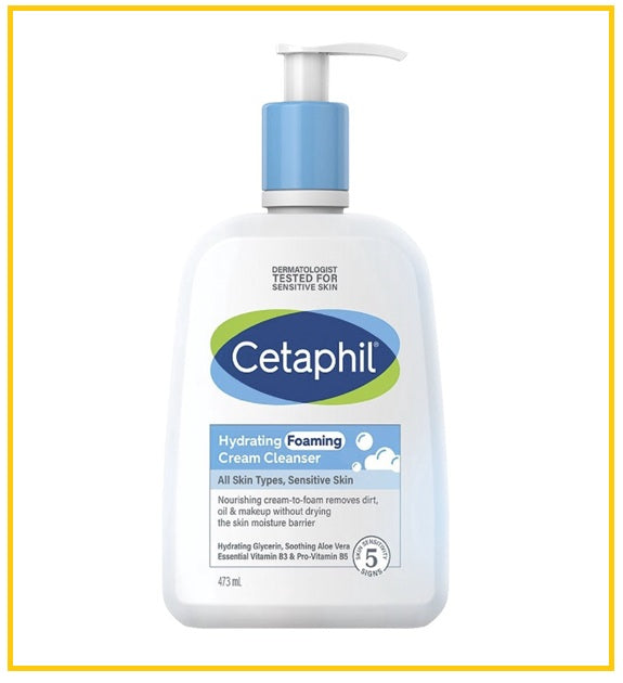 CETAPHIL 舒特膚益生元鎖水潔膚乳 HYDRATING FOAMING CREAM CLEANSER 473ML