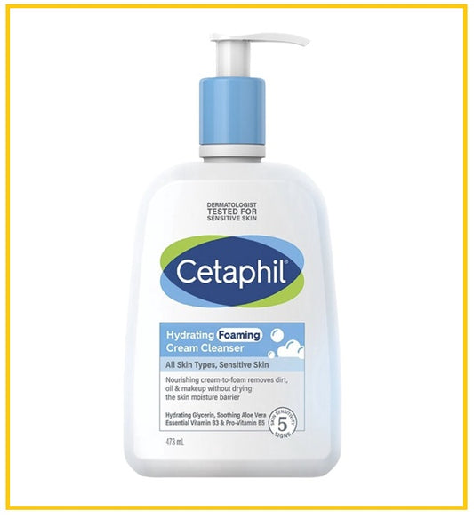 CETAPHIL 舒特膚益生元鎖水潔膚乳 HYDRATING FOAMING CREAM CLEANSER 473ML