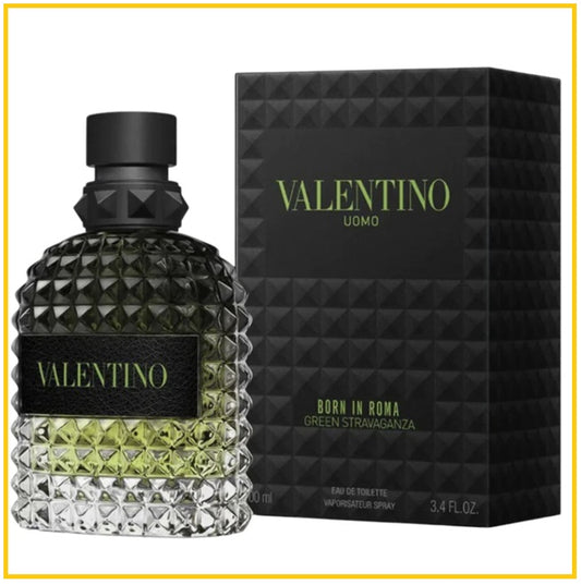 VALENTINO MEN'S BORN IN ROMA GREEN STRAVAGANZA EDT SPRAY 100ML
