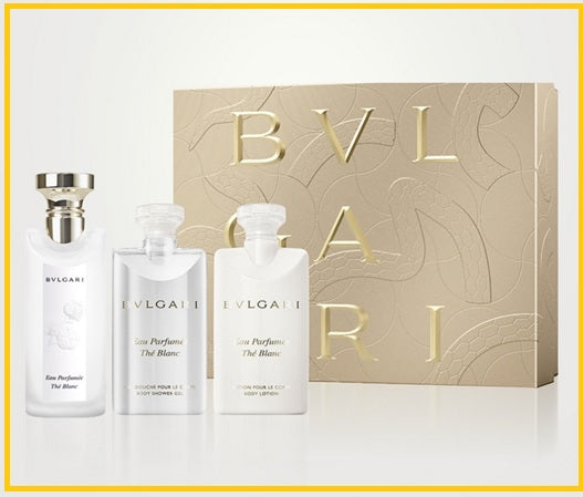 BVLGARI 寶格麗白茶淡香水沐浴露身體乳套裝 EAU PARFUMEE THE BLANC EAU DE TOILETTE DUO SET