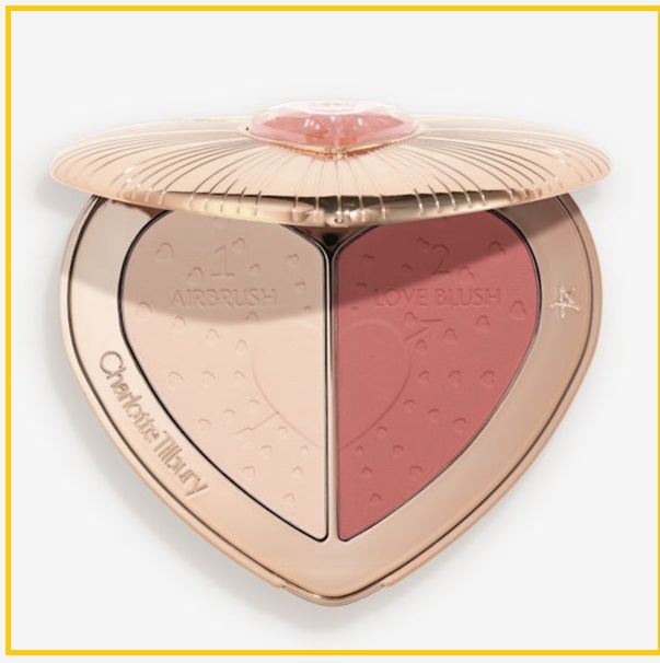 CHARLOTTE TILBURY 夏洛特愛心胭脂腮紅盤 CT BEAUTY SOULMATES FACE PALETTE PILLOW TALK FLAWLESS #PINK / #ROSEWOOD 13G