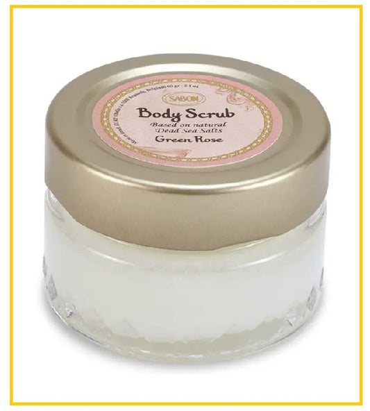 SABON 翠綠玫瑰身體磨砂膏 GREEN ROSE BODY SCRUB 60G
