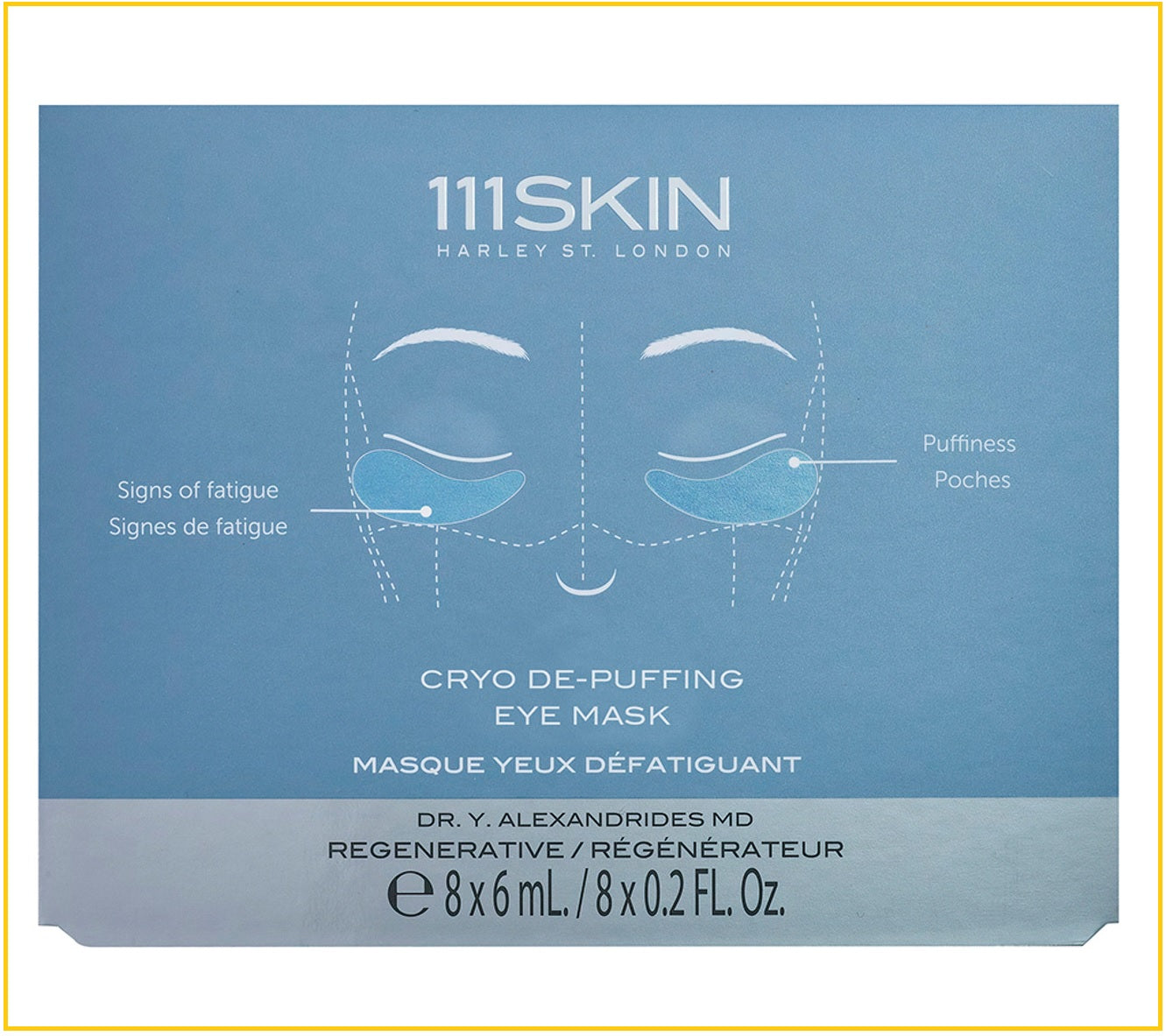 111SKIN 冰萃零度眼膜 CRYO DE-PUFFING EYE MASK 6ML X8