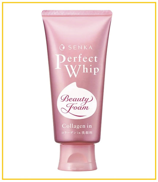 SHISEIDO 資生堂膠原蛋白專科洗顏洗面奶 SENKA PERFECT WHIP COLLAGEN FACE WASH 120G