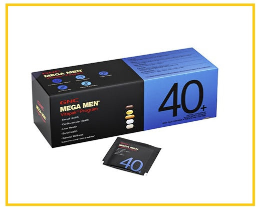 GNC 健安喜男性40+充電包每日營養包 MEGA MEN VITAPAK PROGRAM 40+ 30 PACKS