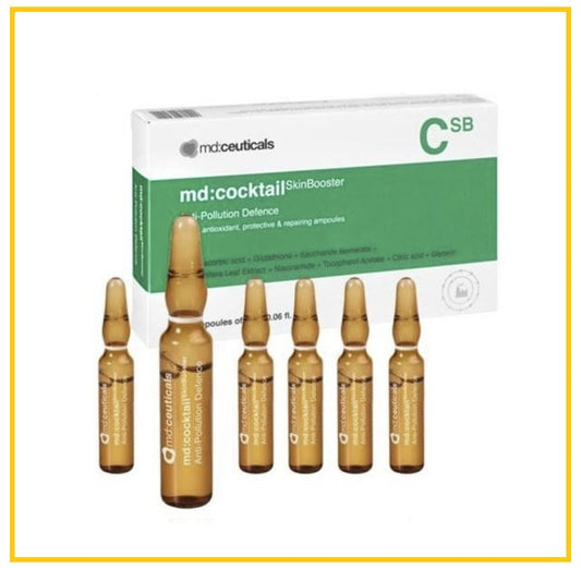 MD CEUTICALS 曼迪絲寇抗污染修護精華液10件套裝 MDCOCKTAIL SKIN BOOSTER ANTI-POLLUTION DEFENCE DUO SET 2ML X10