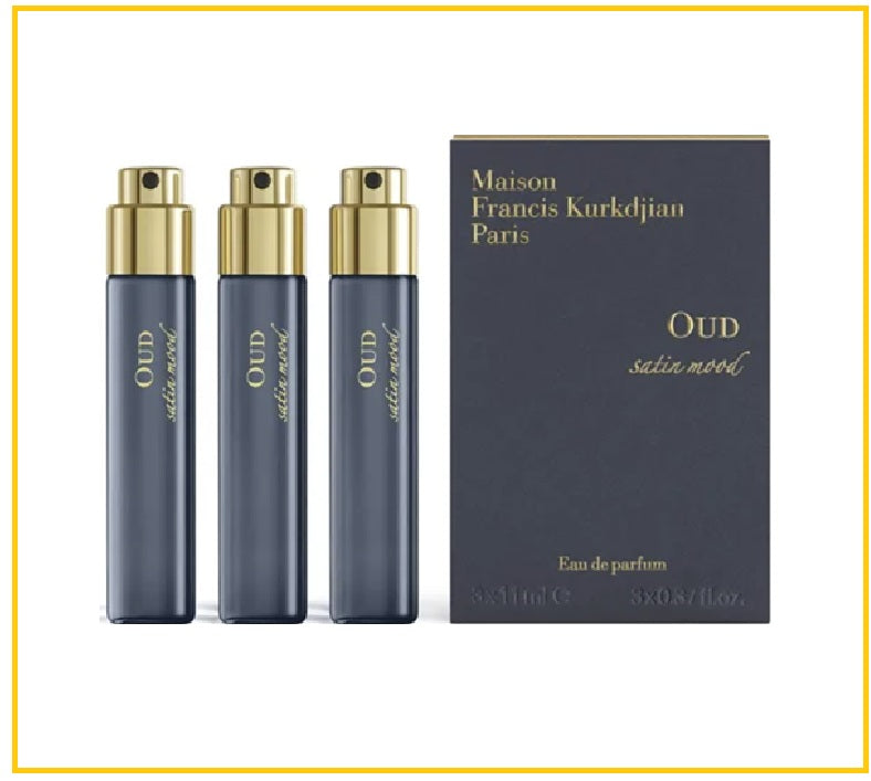 MAISON FRANCIS KURKDJIAN 庫爾吉安烏木絲緞心情香水套裝 MFK OUD SATIN MOOD EDP TRAVEL REFILLS 11ML X3