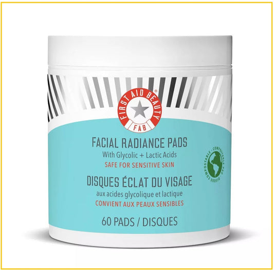 FIRST AID BEAUTY 急救美人柔膚提亮去角質潔膚 60片 COMPOSTABLE FACIAL RADIANCE PADS 60PCS