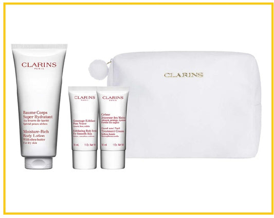CLARINS 嬌韻詩乳木果身體乳磨砂膏護手霜套裝 BODY CARE ESSENTIALS DUO SET