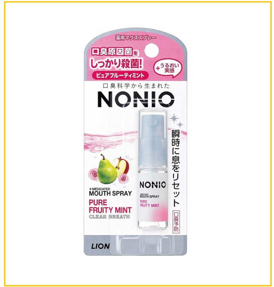 LION 獅王粉色水果薄荷口腔清新噴霧 NONIO ORAL FRESHENING SPRAY FRUIT MINT 5ML
