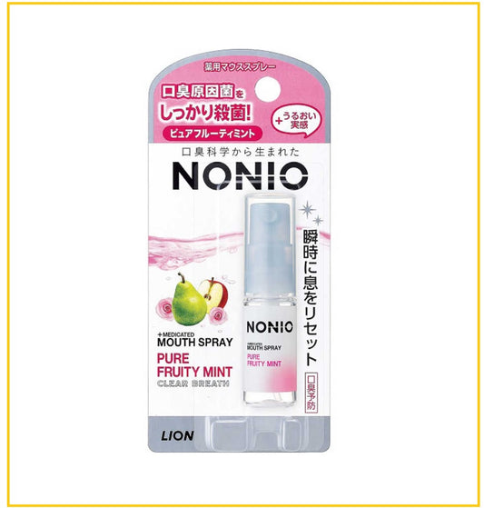 LION 獅王粉色水果薄荷口腔清新噴霧 NONIO ORAL FRESHENING SPRAY FRUIT MINT 5ML