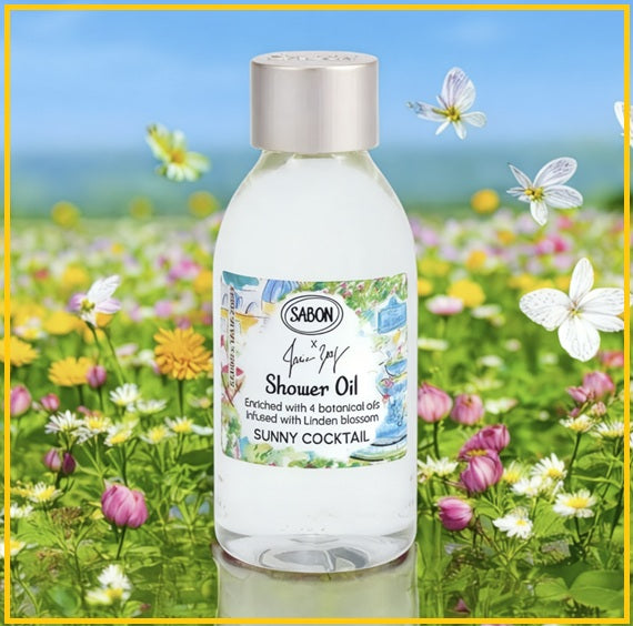 SABON 夏⽇⼿繪⾹氛沐浴油 SUNNY COCKTAIL SHOWER OIL 100ML