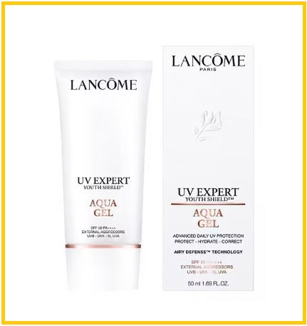 LANCOME 蘭蔻小白管清爽防曬 UV EXPERT YOUTH SHIELD AQUA GEL 50ML